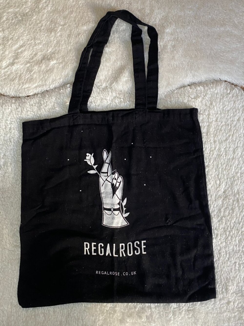Black Canvas Tote Bag - Small/Medium Everyday Bag